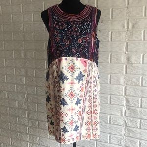 Anthropologie embroidered dress